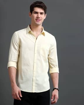 british club Men Slim Fit Premium Slub Shirt with Patch Pocket-picture-20