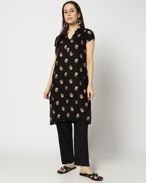 yousta Women Floral Print Straight Kurta-picture-45