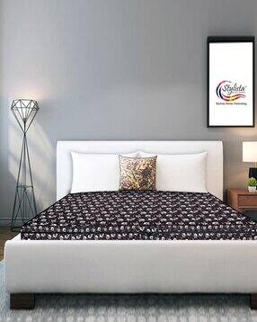stylista Floral Print Hypoallergenic King Size Mattress Protector-picture-46