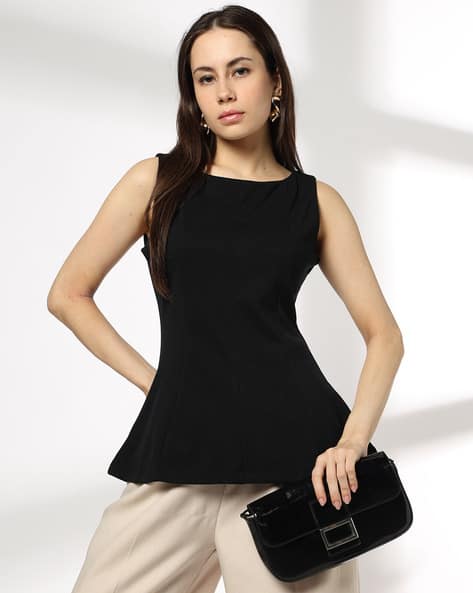 Fig Women Regular Fit Peplum Top deal from ajio Fig Women Regular Fit Peplum Top deal from ajio