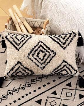 bungalow & beyond Cotton Rectangle Pillow Cover 19" x 12"-picture-24