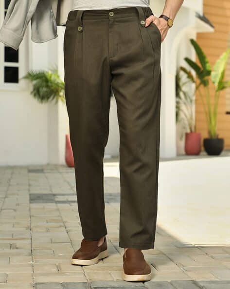 Men Relaxed Fit Trousers