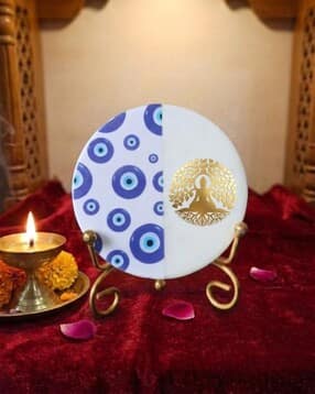 homearte india Marble Half Evil Eye Buddha Showpiece-picture-45