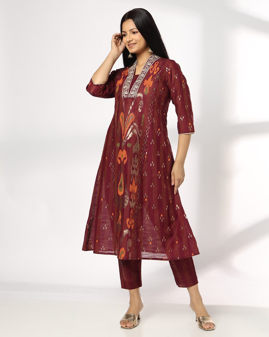 Purple uppada, MAROON, XXL