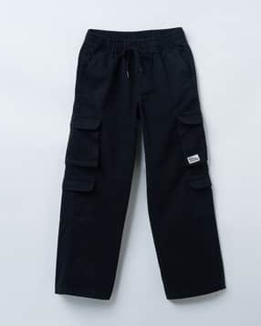 Boys Flat Front Cargo Pants with Elasticated Waist-image-29