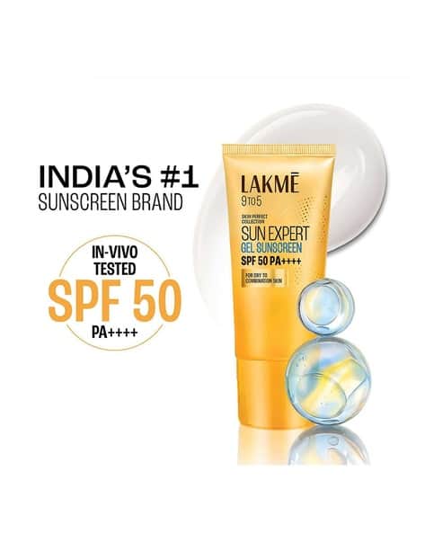 LAKME Water Light Gel In-Vivo Tested Spf 50 Pa++++ Sunscreen with Niacinamide for Oily Skin (50 G)