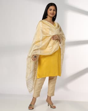 avaasa mix n' match Women Dupatta with Woven Motifs-picture-31