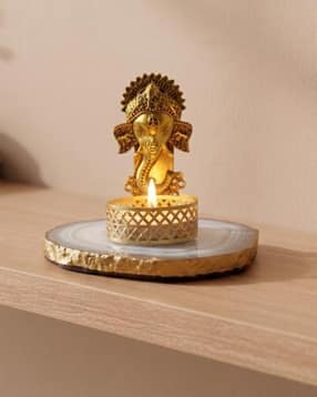 homearte india  Agate Metal Ganesha Tealight-picture-49