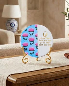 homearte india Marble Half Pichwai Guruji Mantra Showpiece-picture-32