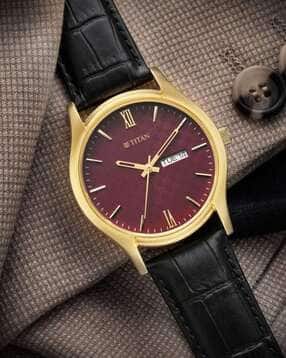 titan Men Karishma Regal Classic Day-Date IPG Dress Analogue Watch-10059YM01-picture-19