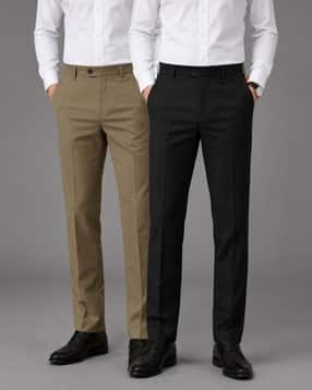 eyebogler Men Pack of 2 Slim Fit Chinos with Insert Pockets-picture-43