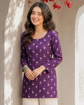 nyrika Women Floral Print Relaxed Fit Tunic-picture-25