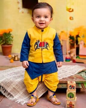 new gen Boys Embroidered Full-Sleeve 3-Piece Kurta Set-picture-24