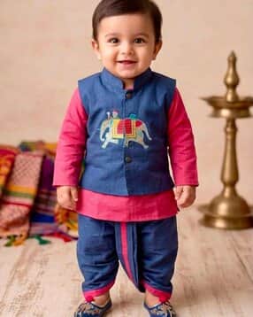 new gen Boys Embroidered Full-Sleeve 3-Piece Kurta Set-picture-28