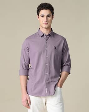 u.s. polo assn. Men Regular Fit Shirt with Spread Collar-picture-13