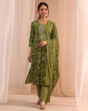 gerua by libas Women Printed Straight Kurta & Pants Set-picture-32