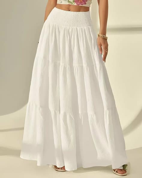 ZWERLON X AG Women Flared Skirt with Elasticated Waist
