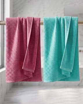 athom living Pack of 2 Cotton Bath Towel-picture-12