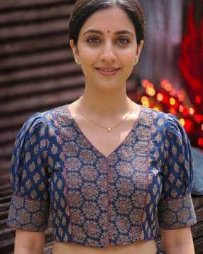 Printed Pure Cotton Blouse-image-38