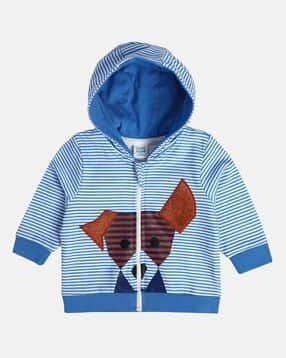 mini klub Boys Striped Zip-Front Hooded Jacket-picture-31