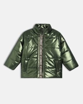 mini klub Boys Brand Print Zip-Front Puffer Jacket-picture-21