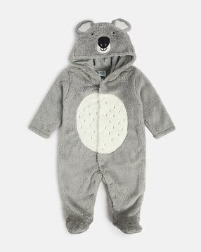 mini klub Unisex Patterned Hooded Sleepsuit-picture-48