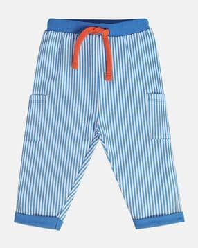 mini klub Boys Striped Cotton Cargo Pants-picture-44