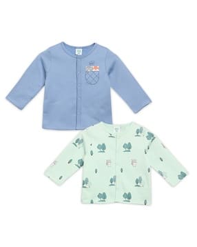 mini klub Boys Pack of 2 Printed Regular Fit Vests-picture-18
