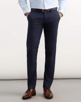allen solly Men Slim Fit Flat-Front Chinos with Insert Pockets-picture-13