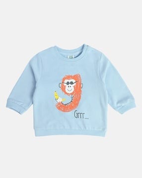 mini klub Boys Graphic Print Regular Fit Sweatshirt-picture-13