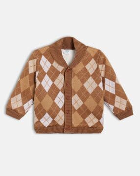 mini klub Boys Geometric Patterned Cardigan-picture-30