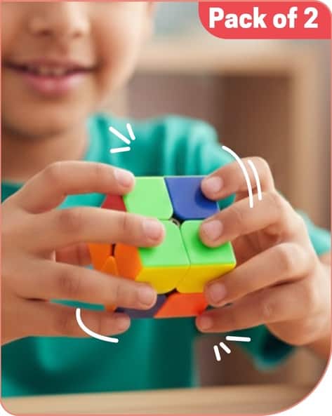 Chanak Pack of 2 2x2 Cube Puzzle Toy