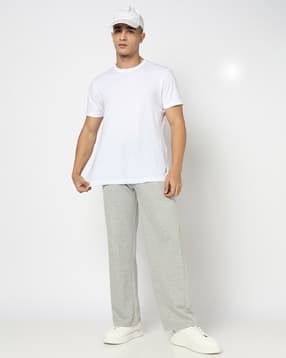 yousta Men Heathered Relaxed Fit Track Pants-picture-41