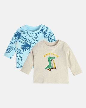 mini klub Boys Pack of 2 Printed Round-Neck T-Shirts-picture-13