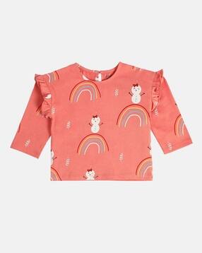 mini klub Girls Graphic Print Regular Fit Top-picture-38