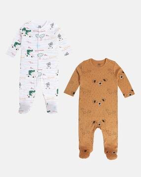 mini klub Boys Pack of 2 Printed Sleepsuits-picture-21