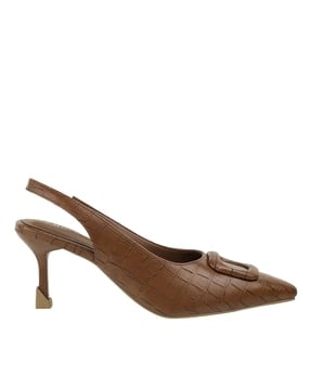 catwalk Women Croc-Embossed Pointed-Toe Stilettoes-picture-24