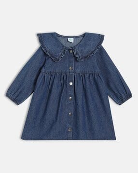 mini klub Girls Washed Fit & Flare Dress-picture-31