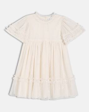 mini klub Girls Embroidered Fit & Flare Dress-picture-52