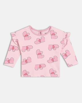 mini klub Girls Heart Print Round-Neck Top-picture-40