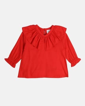 mini klub Girls Patterned Regular Fit Top-picture-13