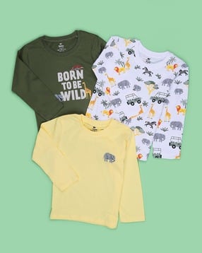 v-mart Boys Regular Fit Typographic T-Shirt-picture-35