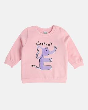 mini klub Girls Graphic Print Round-Neck Sweatshirt-picture-36