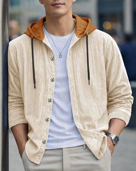 EYEBOGLER Men Oversized Zip-Front Hoodie