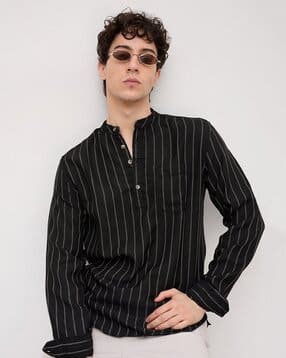 vastrado Men Striped Regular Fit Shirt Kurta-picture-25