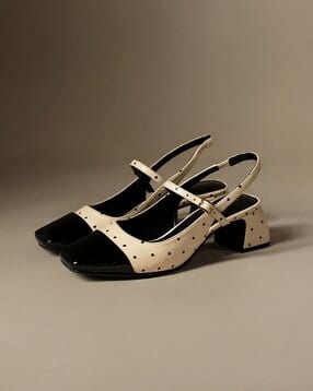 theater Women Polka-Dot Chunky Heel Sandals-picture-25