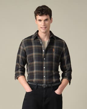 u.s. polo assn. Men Checked Regular Fit Shirt-picture-21