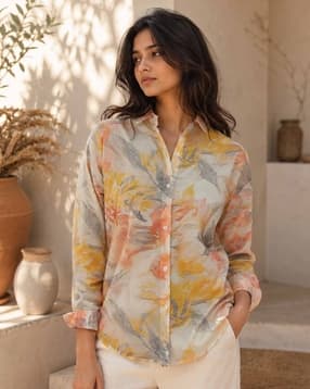 nyrika Women Floral Print Tailored Fit Shirt-picture-25