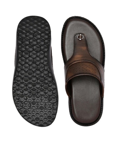 Buda Jeans Co Men's Brown Thong-Strap Flip-Flops - Image 6