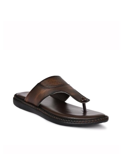 Buda Jeans Co Men's Brown Thong-Strap Flip-Flops - Image 4